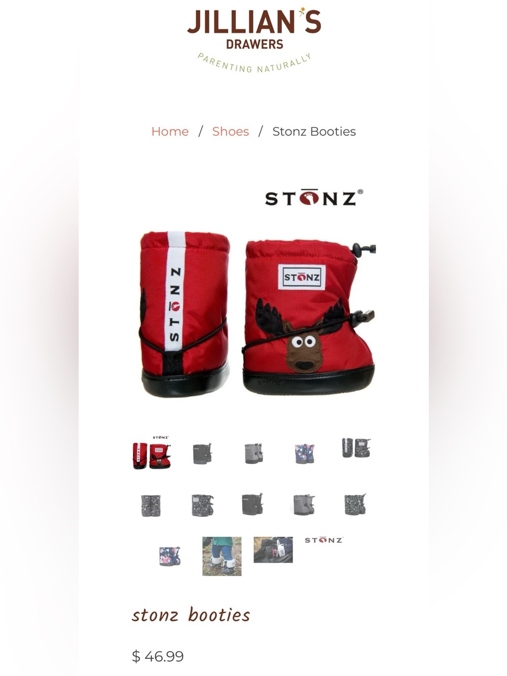 Stonz winter booties waterproof and nonslip 6 24 months infant baby toddler boot